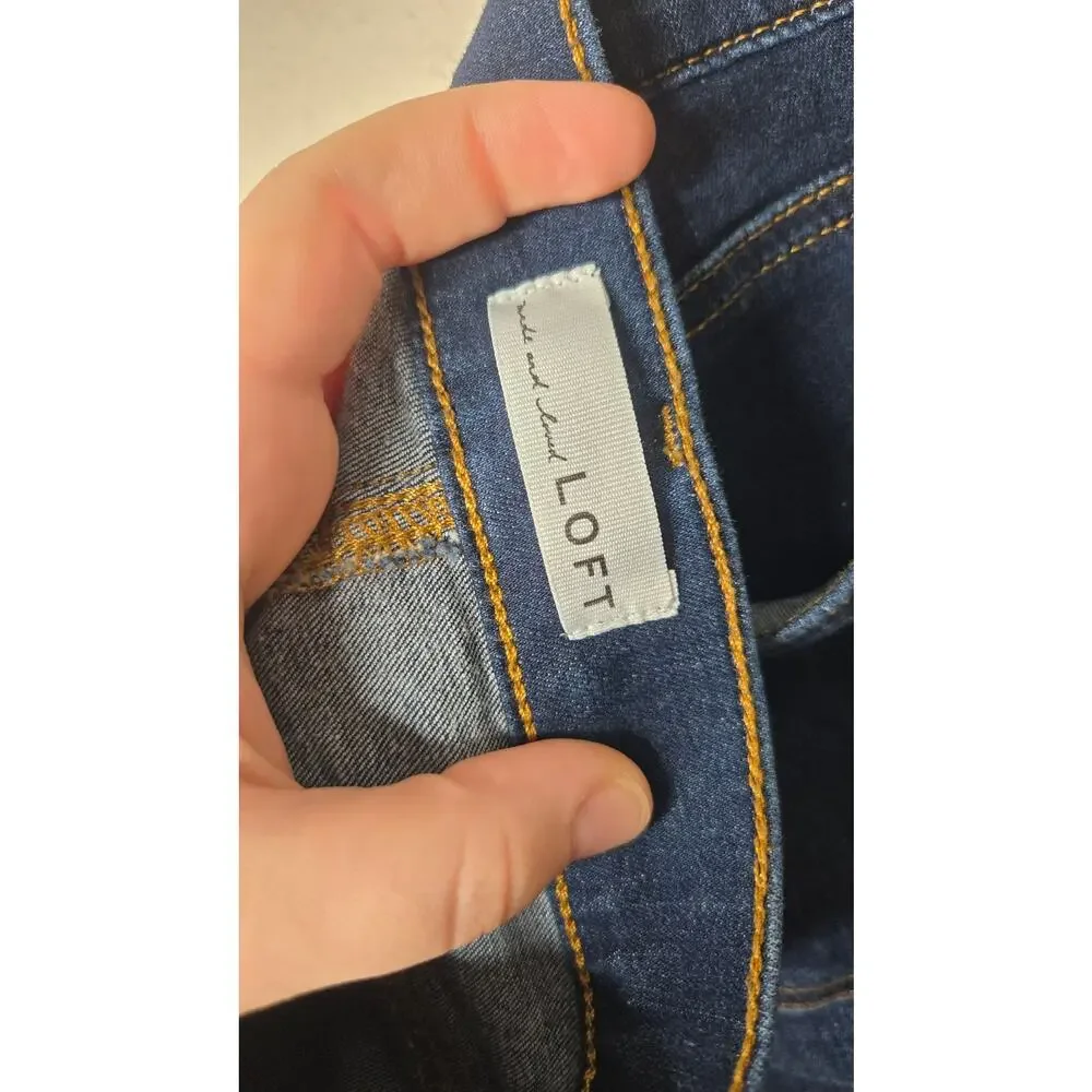 LOFT The Skinny Dark Wash Jeans Size 28/6